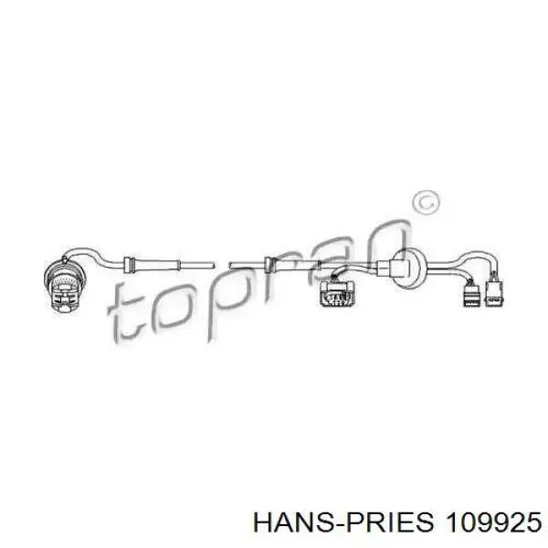109925 Hans Pries (Topran) датчик абс (abs задний)