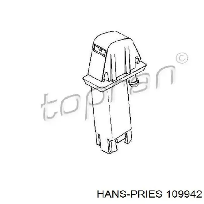 109942 Hans Pries (Topran) форсунка омывателя лобового стекла