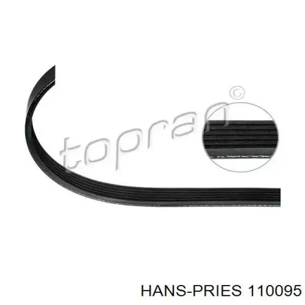 110095 Hans Pries (Topran) ремень генератора