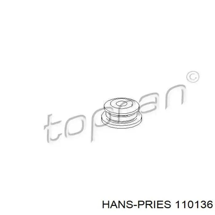 Сайлентблок передней балки Hans Pries (Topran) 110136 цена, от 9.64 USD