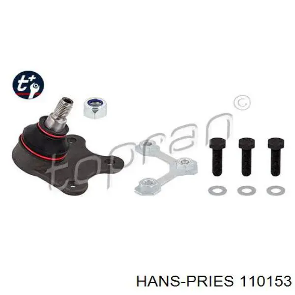 Пыльник амортизатора 110153 Hans Pries (Topran)