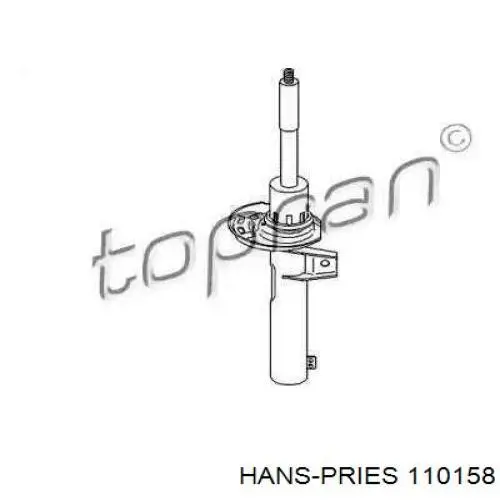 Амортизатор передний 110158 Hans Pries (Topran)