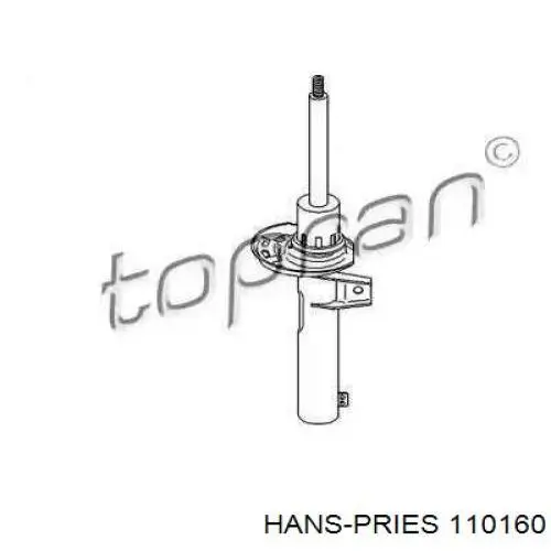 Амортизатор передний 110160 Hans Pries (Topran)