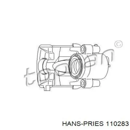 110283 Hans Pries (Topran) suporte do freio dianteiro esquerdo