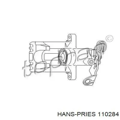 Задний левый суппорт Hans Pries (Topran) 110284 цена, от 63.55 USD