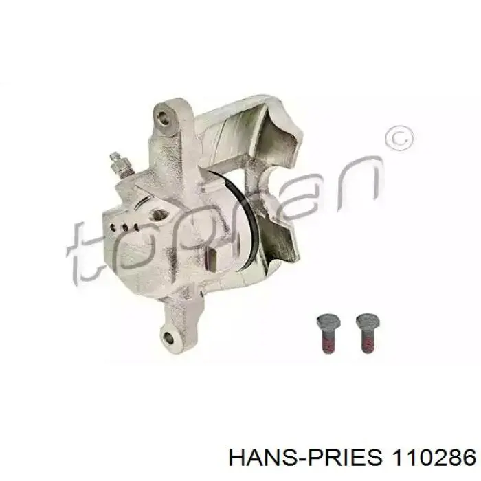 110286 Hans Pries (Topran) суппорт тормозной передний правый