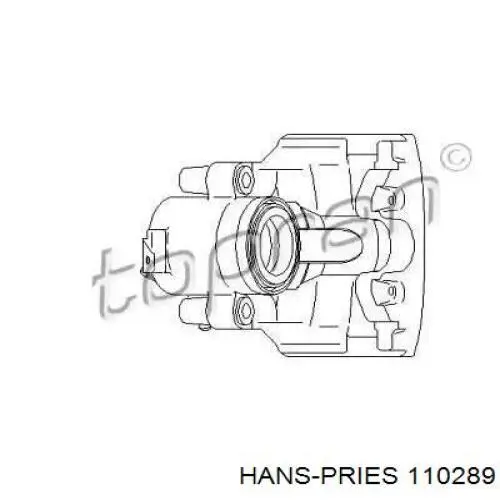110289 Hans Pries (Topran) суппорт тормозной передний правый