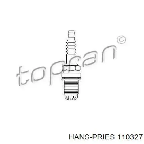 Свечи зажигания 110327 Hans Pries (Topran)