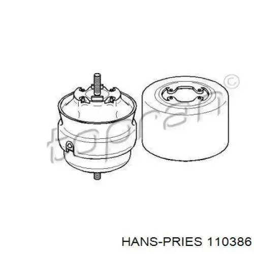 Левая/правая опора двигателя 110386 Hans Pries (Topran)