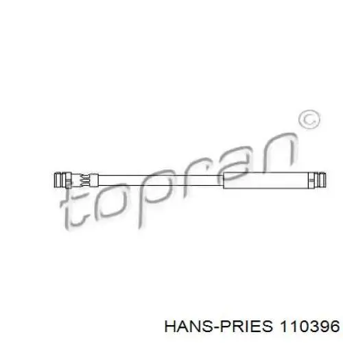 Задний тормозной шланг 110396 Hans Pries (Topran)