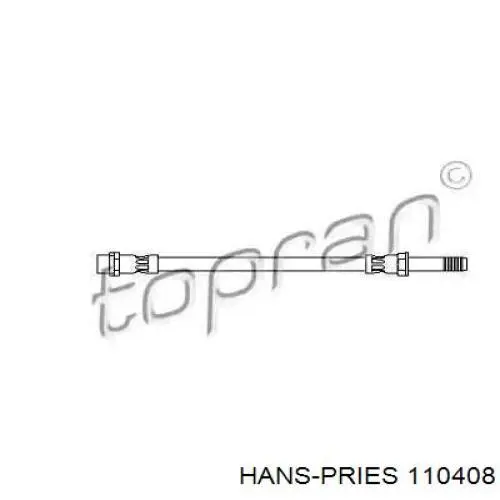 Задний тормозной шланг 110408 Hans Pries (Topran)