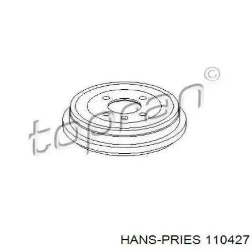 Тормозной барабан 110427 Hans Pries (Topran)