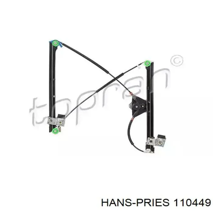 Механизм стеклоподъемника водительской двери Hans Pries (Topran) 110449 цена, от 32.38 USD