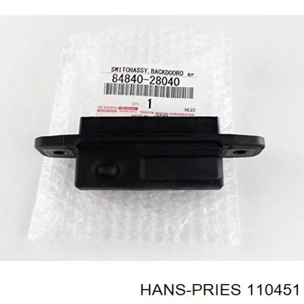 110451 Hans Pries (Topran) Механизм стеклоподъемника передней левой двери