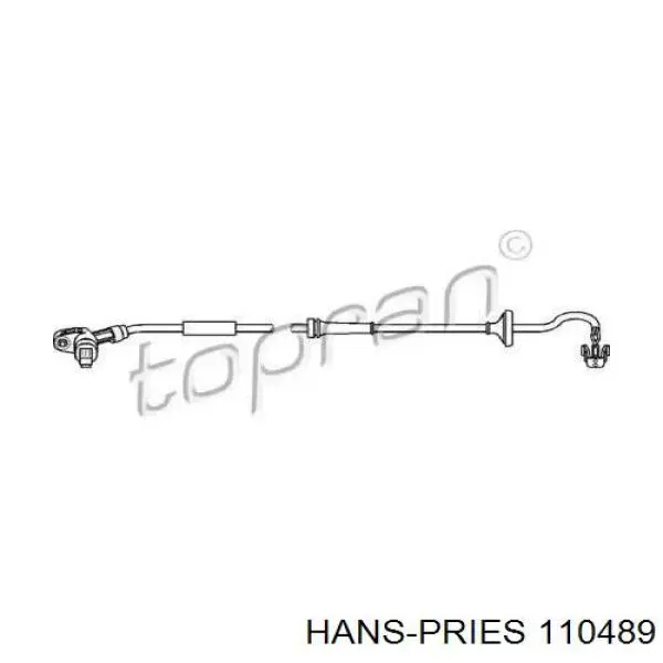 Датчик АБС (ABS) задний 110489 Hans Pries (Topran)