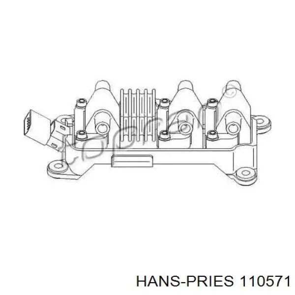 Катушка зажигания 110571 Hans Pries (Topran)