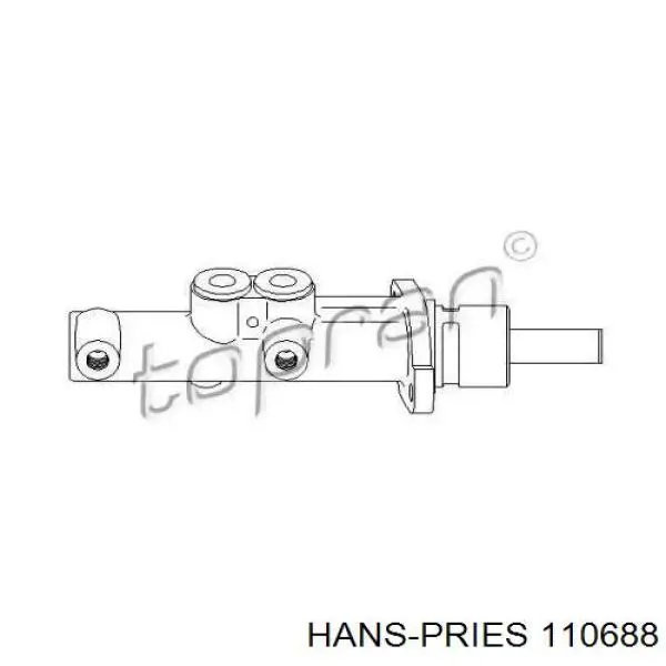 110688 Hans Pries (Topran) цилиндр тормозной главный