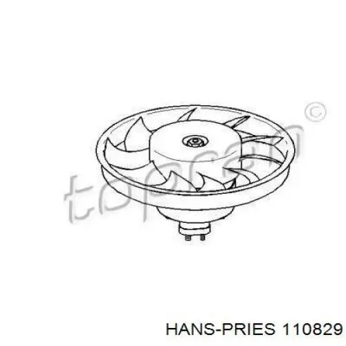 Электровентилятор охлаждения 110829 Hans Pries (Topran)