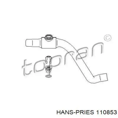 Шланг радиатора охлаждения Hans Pries (Topran) 110853586 цена, от 12.06 USD