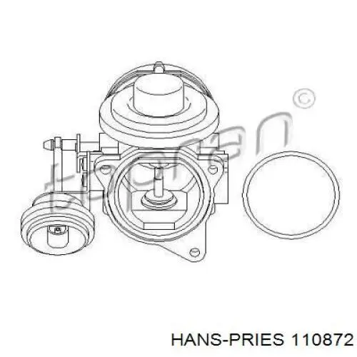 Купить 110872 Hans Pries (Topran) Клапан EGR системы рециркуляции отработавших газов