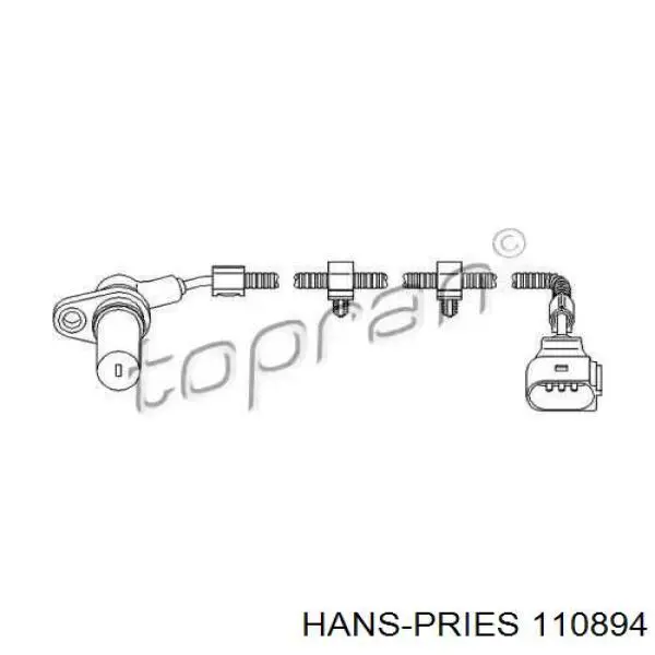 110894 Hans Pries (Topran) датчик коленвала