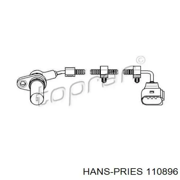 Датчик коленвала 110896 Hans Pries (Topran)