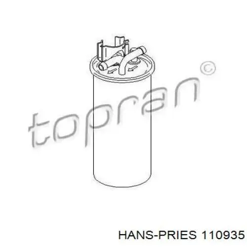 Топливный фильтр 110935 Hans Pries (Topran)