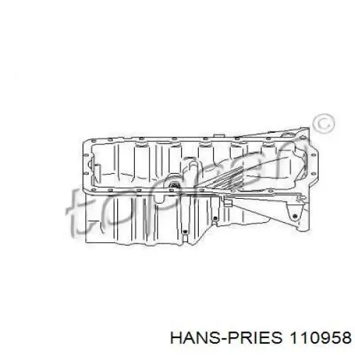 110958 Hans Pries (Topran) поддон масляный картера двигателя