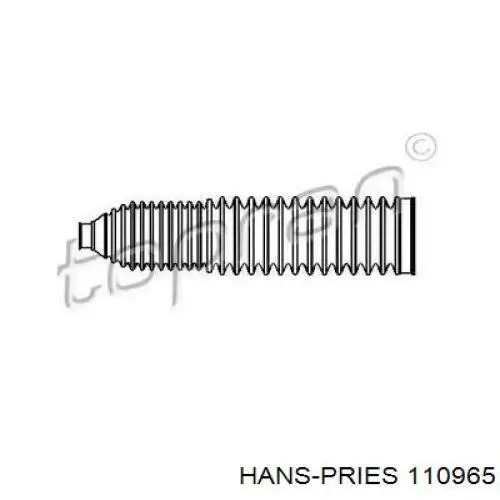 Пыльник рулевого механизма (рейки) правый 110965 Hans Pries (Topran)
