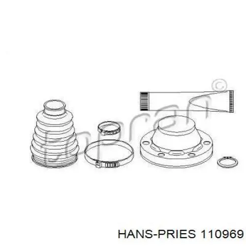 Пыльник ШРУСа внутренний 110969 Hans Pries (Topran)