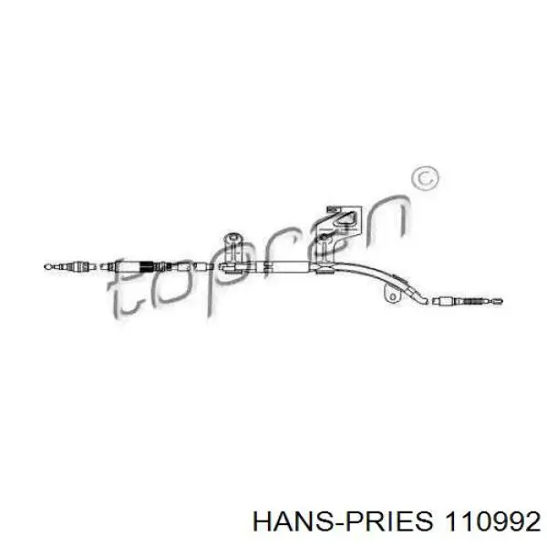 Трос ручника 110992 Hans Pries (Topran)