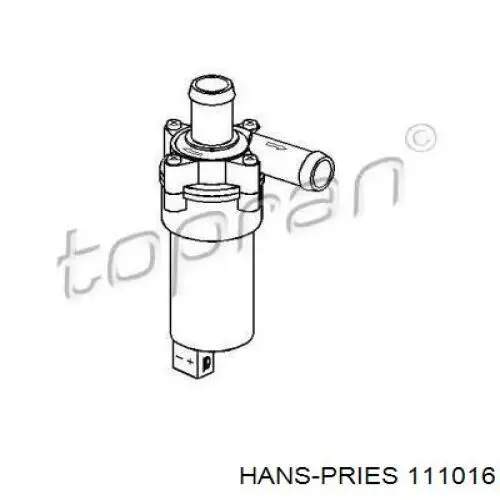 Помпа водяная (насос) охлаждения, дополнительный электрический 111016 Hans Pries (Topran)