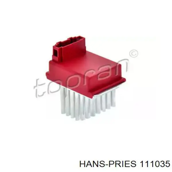 111035 Hans Pries (Topran) резистор (сопротивление вентилятора печки (отопителя салона))