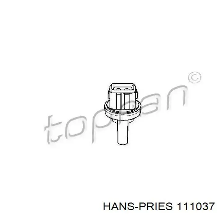 111037 Hans Pries (Topran) датчик температуры воздуха в салоне
