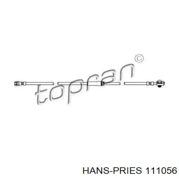 Шланг тормозной передний 111056 Hans Pries (Topran)