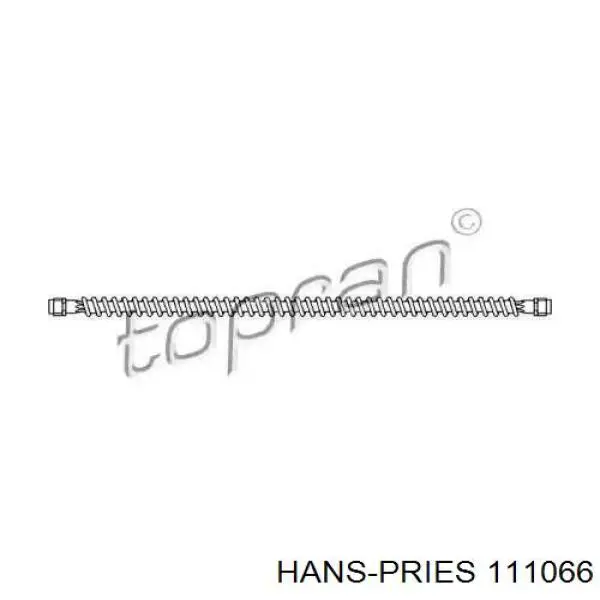 Задний тормозной шланг 111066 Hans Pries (Topran)