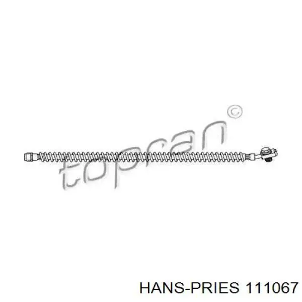 Задний тормозной шланг 111067 Hans Pries (Topran)