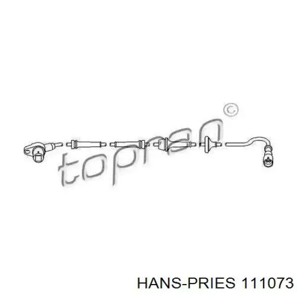 111 073 Hans Pries (Topran) датчик абс (abs передний правый)