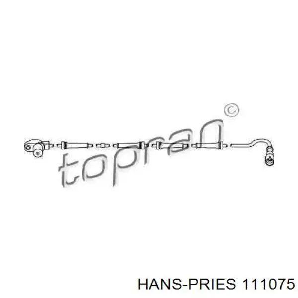 111075 Hans Pries (Topran) датчик абс (abs задний)
