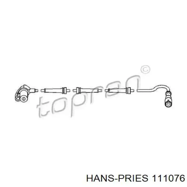 111076 Hans Pries (Topran) sensor abs traseiro direito