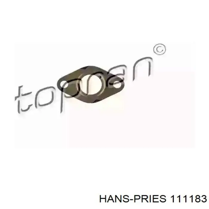 111183 Hans Pries (Topran) прокладка холодильника egr системы рециркуляции газов