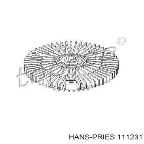 111231 Hans Pries (Topran) вискомуфта (вязкостная муфта вентилятора охлаждения)