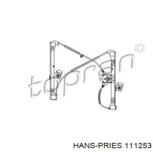 111253 Hans Pries (Topran) Механизм стеклоподъемника передней левой двери
