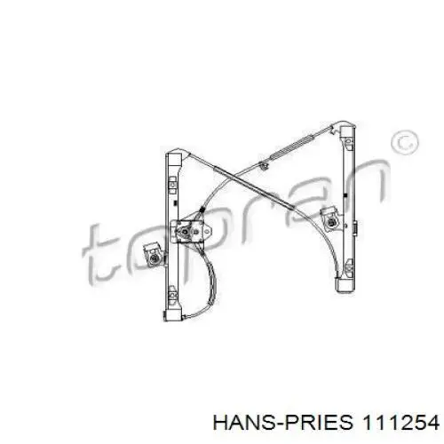111254 Hans Pries (Topran) механизм стеклоподъемника двери передней правой