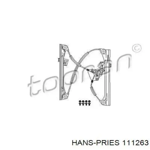 Механизм стеклоподъемника двери передней левой 111263 Hans Pries (Topran)