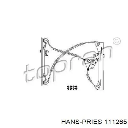 Механизм стеклоподъемника двери передней левой 111265 Hans Pries (Topran)