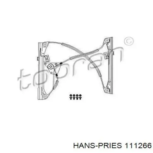 Механизм стеклоподъемника двери передней правой 111266 Hans Pries (Topran)