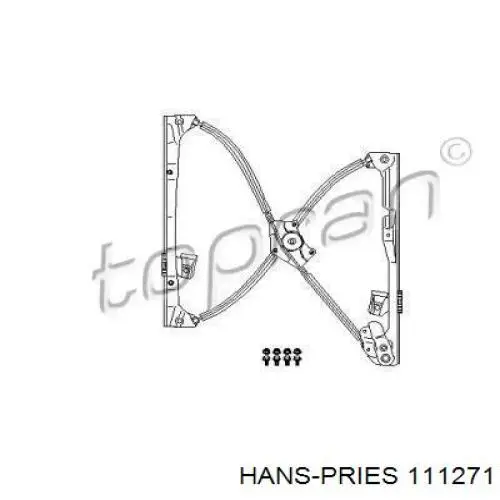 Механизм стеклоподъемника двери передней левой 111271 Hans Pries (Topran)