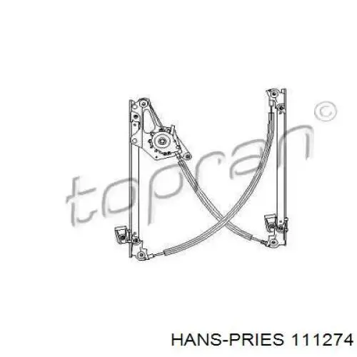 111274 Hans Pries (Topran) механизм стеклоподъемника двери передней правой