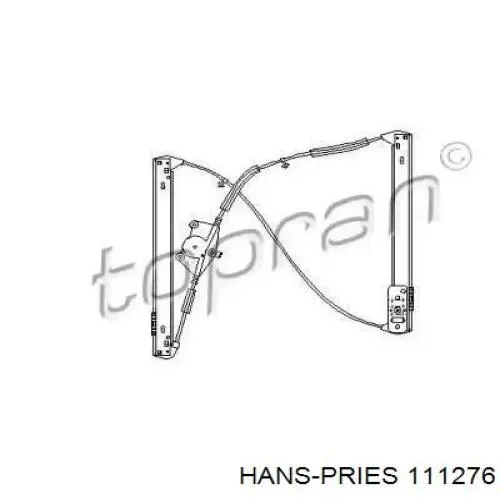 111276 Hans Pries (Topran) механизм стеклоподъемника двери передней правой